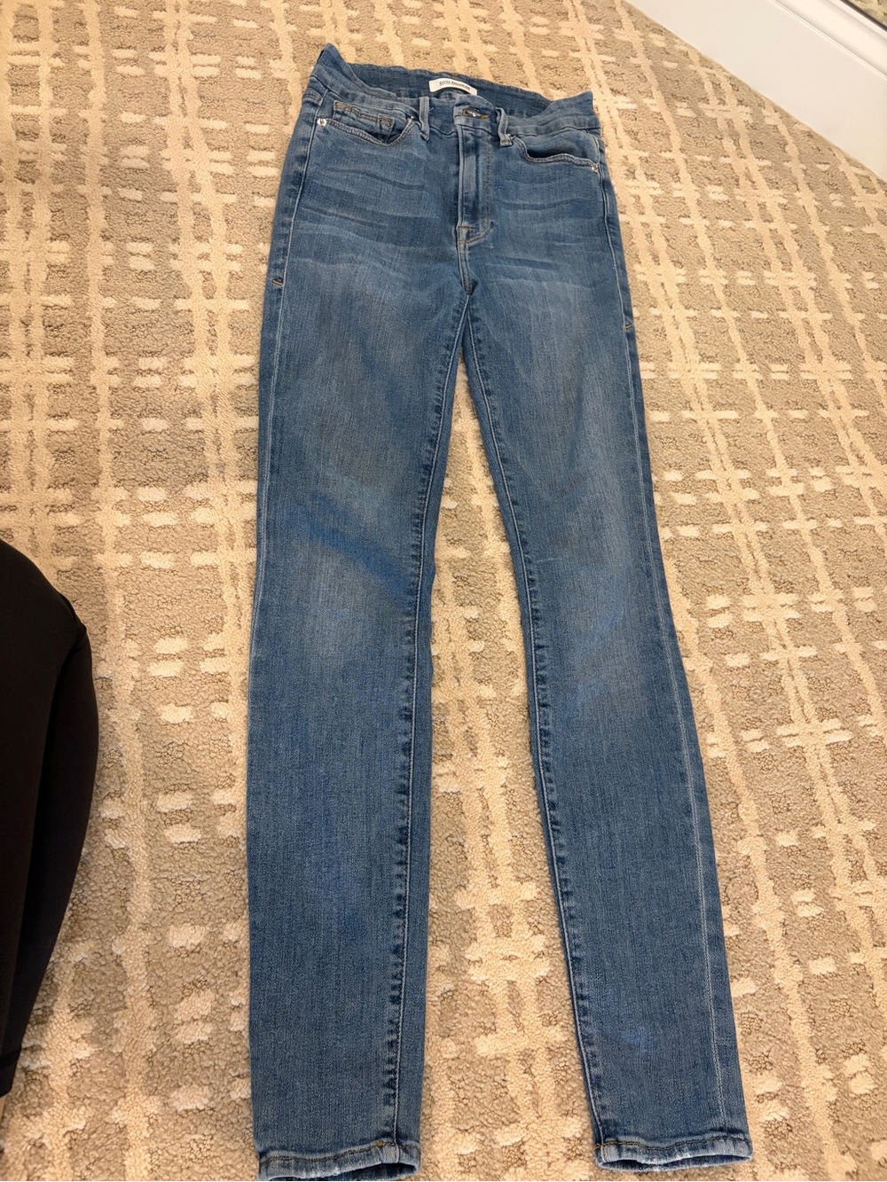 Good American Classic Blue Skinny Jeans
